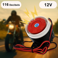 Sirine Alarm Mini Berkabel 110dB Desibel Tinggi Piezo Buzzer Horn untuk Sistem Keamanan Rumah Sensor Gerak Anti Maling