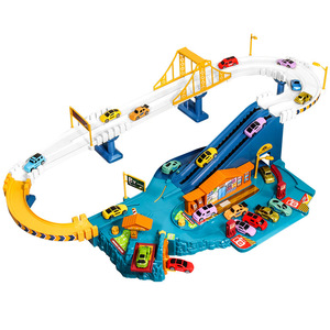 Autoroute Voitures Coulissantes Haute Qualité Diversifié Jouets Éducatifs Voiture Piste Combinaison Railcar Aventures Parking Jouets Éducatifs - Product Image 6
