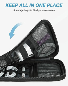 Electronics Accessories Organizer Bag <b>Travel</b> Cable <b>Organiser</b> Bag Universal Carry <b>Travel</b> Gadget Bag for USB Cable Drive - Product Image 4