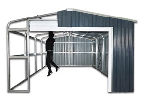 SG1219-H252-HR/H 12 X 19FT <span class=keywords><strong>Garage</strong></span> pour voiture en acier de qualité supérieure résistant au vent - Product Image 2