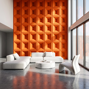 Panneau décoratif 3D à installation rapide en polyuréthane creux, imitation <span class=keywords><strong>brique</strong></span>, pour la décoration intérieure et les cloisons. - Product Image 6