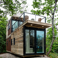 Mini-maisons préfabriquées pliables portables à 2 étages de 20, 30 et 40 pieds, maisons conteneurs à 2 ou 3 chambres en acier pour l'extérieur, assemblage rapide