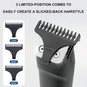 Nueva Máquina de Cortar Pelo <span class=keywords><strong>El</strong></span>éctrica Profesional Multifuncional 3 en 1 para Hombre, Recortadora de Barba, Afeitadora de Nariz - Product Image 3