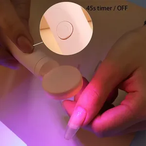 Sèche-ongles portable mini rechargeable, lampe UV LED pour le durcissement du vernis gel, lampe torche portable pour les doigts - Product Image 5