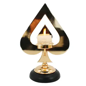 Newest Classic Design Metal Candle Holder Nordic Modern Unity Stick Metal Heart Candle Holders