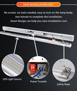 Modern LED Batten Light 5FT 5000K Daylight IP20 Surface Mount Aluminum Alloy Warehouse Lighting 120lm/W 50000H Lifespan - Product Image 3