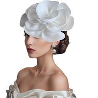 Accessoires de cheveux décontractés et sportifs pour femmes, à la mode, avec décoration florale en perles, 100% polyester, pour toutes les saisons, mariage, fête