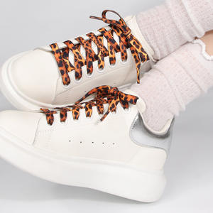 YH 1cm Plat Imprimé Léopard Camouflage Lacets Polyester Matériel pour AF1 & <span class=keywords><strong>AJ1</strong></span> Conseil Chaussures Lacets - Product Image 4