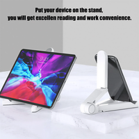 Support de bureau pliable et portable pour téléphone portable et tablette, réglable, multifonctionnel, antidérapant, pour PC