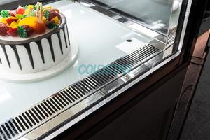 Réfrigérateur de présentation de gâteaux commercial, prix d'usine, porte coulissante en verre rectangulaire, réfrigérateur de boulangerie sucrée - Product Image 5