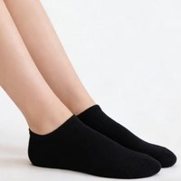Chaussettes basses en tricot avec logo personnalisé, respirantes, anti-odeur, en fibre de bambou, pour femmes, décontractées, sport, course à pied, printemps