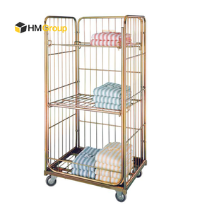 Durable Heavy Duty Wire lưới thép nhẹ Q235 hậu cần vận chuyển CuộN lồng xe đẩy - Product Image 5