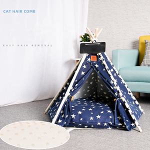 Relipet RL-PD130 motif solide <span class=keywords><strong>tipi</strong></span> pour animaux <span class=keywords><strong>de</strong></span> compagnie tentes indiennes inspiré bois <span class=keywords><strong>toile</strong></span> tente meubles pliable chat <span class=keywords><strong>lit</strong></span> - Product Image 5