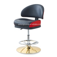 Chaise de casino de style allemand Chaise de poker dorée Tabouret de bar avec accoudoir Chaises de bar à fente pivotante pour le jeu