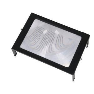 Jaxy 3x grand bureau mains libres illuminé bureau rectangulaire A4 taille page lecture <span class=keywords><strong>loupe</strong></span> pour les aînés - Product Image 4