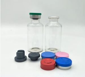 ขวดแก้วสีชาขนาด 10 มล. พร้อมจุกสีเทา - Product Image 3