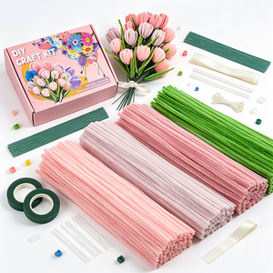 Ready Diy <b>Craft</b> Kit Wholesale Fuzzy <b>Wire</b> Wholesale Colorful Fuzzy <b>Wire</b> Pipe Cleaner Chenille Stems for <b>Craft</b> Workshop - Product Image 4