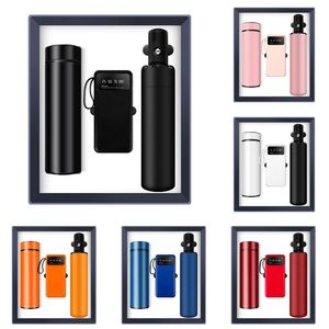 Nouveau Kit Cadeau d'Affaires de Luxe 3-en-1 : Bouteille Isotherme, Masseur Cervical et Batterie Externe avec Support Téléphone – Édition 2025 à Succès - Product Image 6