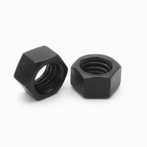Dadi esagonali DIN934 di alta qualità M3-M27 Grado 8.8 10.9 in acciaio al carbonio con trattamento di ossidazione nera, completamente filettati, lavorati a CNC, marca SYF - Product Image 3
