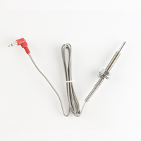 Termopar Tipo K MINSEN, Sonda de Acero Inoxidable de 50 mm, Sensor de Temperatura RTD 0~400°C, Cable, OEM, ODM, Instrumento, 1 Año de Garantía
