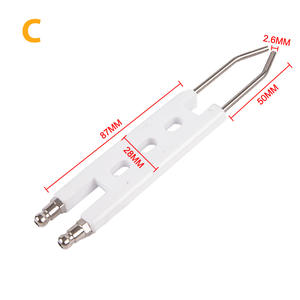 Brûleur à mazout en céramique aiguille d'<span class=keywords><strong>allumage</strong></span> Double broche chaudière allumeur électrode Machine à brûler mazout cuisinière à gaz électrode d'étincelle - Product Image 6