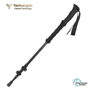 Bâton de randonnée pliable en alliage d'aluminium, 2 sections, longueur réglable, verrouillage par torsion, poignée antidérapante en EVA pour la randonnée - Product Image 2