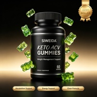 Gummies Keto ACV Vinaigre de Cidre Perte de Poids Métabolisme Énergie Sans Sucre Végétalien Complément OEM Grossiste 60