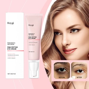 Krim <span class=keywords><strong>Serum</strong></span> Perawatan Mata Hoygi Penghilang Kantung Mata Bengkak Lingkaran Hitam Pengurang Kerutan Pengencang Peptida Merah Muda Perbaikan Area Bawah Mata - Product Image 3