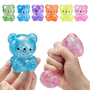 Jouets à presser personnalisés en maltose à récupération lente, ours amusants, nouveauté sensorielle, jouets anti-stress pour enfants, jouets moelleux pour soulager l'anxiété - Product Image 1