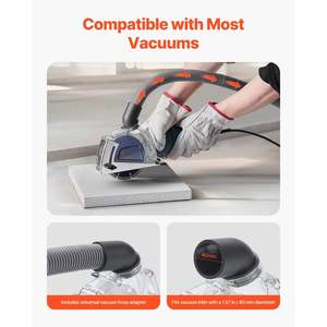 Cubierta de polvo para amoladoras angulares de 4-5 pulgadas con accesorio de herramienta de corte de muela abrasiva de 5 pulgadas - Product Image 4