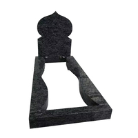 Monument funéraire personnalisé en granit noir indien, style artisanal européen moderne, Shandong OEM/ODM, pour cimetière et commémoration