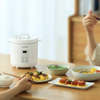 Usine en gros Mini taille 1.2L ménage automatique intelligent numérique blanc antiadhésif cuiseur à riz électrique faible teneur en sucre multi-cuiseur.