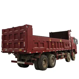 Sử Dụng Howo Dump Truck Tay Lái Trái, Khai Thác Mỏ Tipper 8X4 Xe Tải Giá Rẻ Trên Bán Tại Thượng Hải