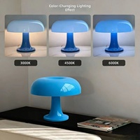 Lampe de table champignon rechargeable Nordic Cream, LED sans fil, à intensité variable, fonctionnant sur batterie, commande tactile, pour la décoration de la chambre à coucher et du salon