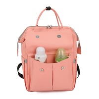 Sac à dos multifonctionnel pour bébé, grande capacité, portable, isotherme, bretelles courbes, tissu Oxford, polyester