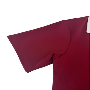 T-shirt basique décontracté pour <span class=keywords><strong>femme</strong></span> en coton respirant et élasthanne, couleur unie, manches courtes, 290g, personnalisable - Product Image 5