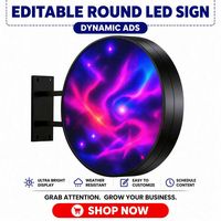 Pantalla LED Circular, Mini Pantalla LED Redonda para Decoración de Vestíbulos de Museos y Exposiciones, Venta al Por Mayor