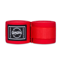 GINGPAI Lot de 2 Bandages de Boxe Élastiques et Respirants Muay Thai, Supports pour Poignets Kickboxing MMA Sanda Taekwondo 1,5/3/5M