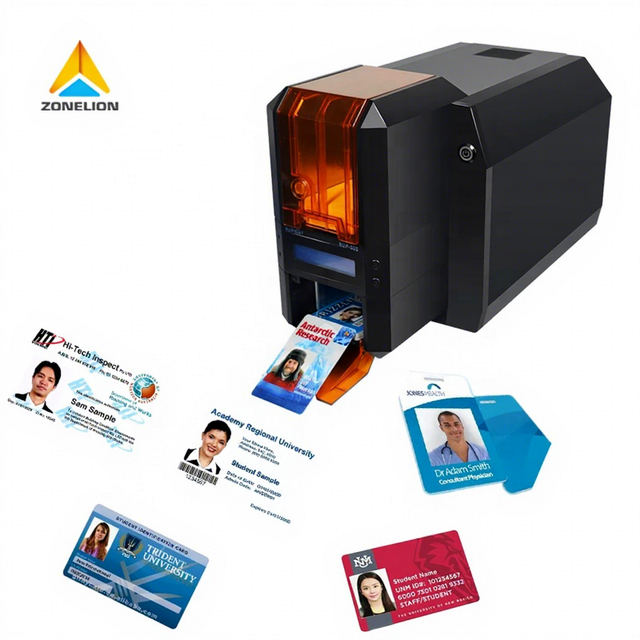 Single Sided PVC Card Printer Desktop ID Card Making Machine for Bank Member Card