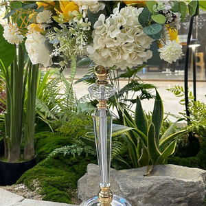 Base de Flores de Cristal Transparente, Decoración de Mesa Principal para Bodas, Centro de Mesa Acrílico para Bodas, Florero - Product Image 2