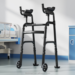 <span class=keywords><strong>Andador</strong></span> Plegable con Soporte para Antebrazos |   Aleación <span class=keywords><strong>de</strong></span> Aluminio |   Ajustable en 6 niveles <span class=keywords><strong>de</strong></span> altura |   Ayuda para la Movilidad con Ruedas, Capacidad <span class=keywords><strong>de</strong></span> 136 kg para - Product Image 1