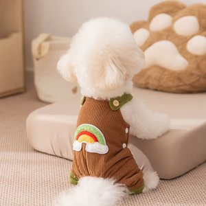 Qbellpet Ropa Nueva para Mascotas, Perros y Gatos, Overol para Mascotas de Otoño e Invierno, Lindo Abrigo de Cuatro Patas para <span class=keywords><strong>Perro</strong></span>, Mono, Ropa Cálida para <span class=keywords><strong>Perro</strong></span> - Product Image 5