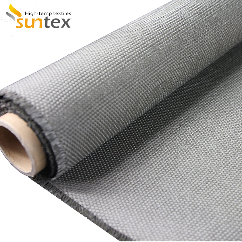 700C Calcium Siliciate Coated Fiberglass Cloth With Wire Reinforced Glass Fabric