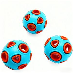 Palla Giocattolo per Cani in Silicone Ecologica, Resistente, Interattiva, per l'Auto-intrattenimento, Pulizia dei Denti, con Suoni e Luci, a Doppio Strato - Product Image 5