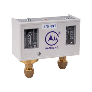 Manómetro de Alta y Baja Presión para Cámaras Frigoríficas y Unidades de Refrigeración de Compresores de Aire para Medios Acuosos, Controlador de Interruptor - Product Image 1