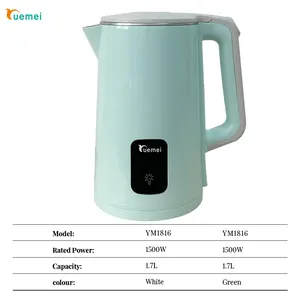Guangzhou Electric Kettle Boil Water Quickly Electric Kettles Blue 304SS Stainless Steel Liner Electric Kettle Travel
