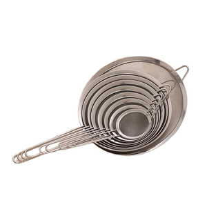 Fábrica Direta Food Grade Cozinha 8CM Aço Inoxidável Malha Filtro Plástico Metal Cozinha Ferramenta Colander & Coador - Product Image 5