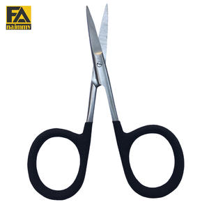 Ciseaux à broder fantaisie avec poignée en mousse à large boucle Lame droite en acier inoxydable Type de beauté Pointe pointue - Product Image 3