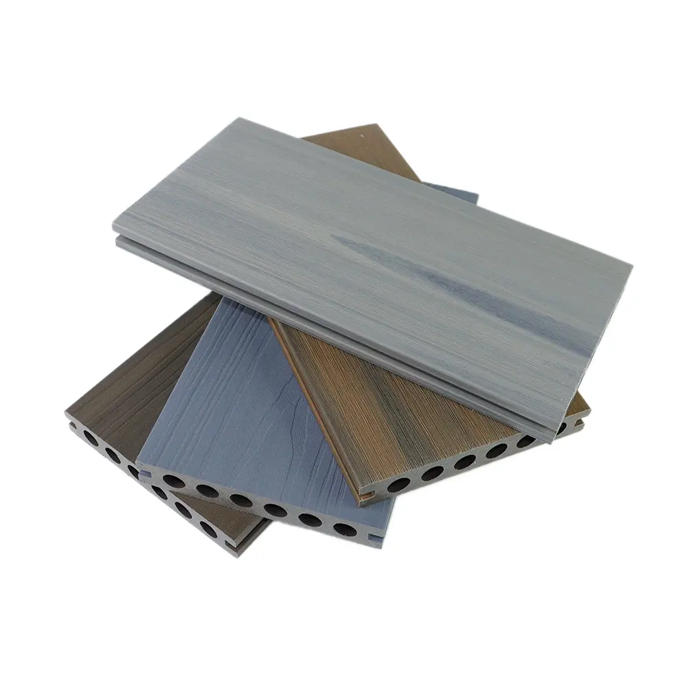 Antikonstruktion unverwechselbare Holztextur rissfest anti-verblassend wasserdicht gemischte Farben WPC Balkon-Deckplatte
