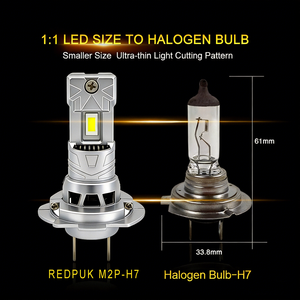 2 Bombillas LED REDPUK M2P H8 H9 H11 para Faros Delanteros, Funcionan Bien, 12v 9006, Kit de Conversión de Faros LED H11 H7 H4, Luz Alta y Baja - Product Image 6